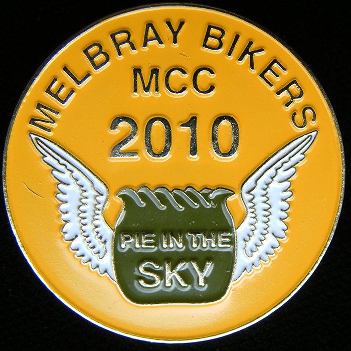 Pie in the Sky pin badge