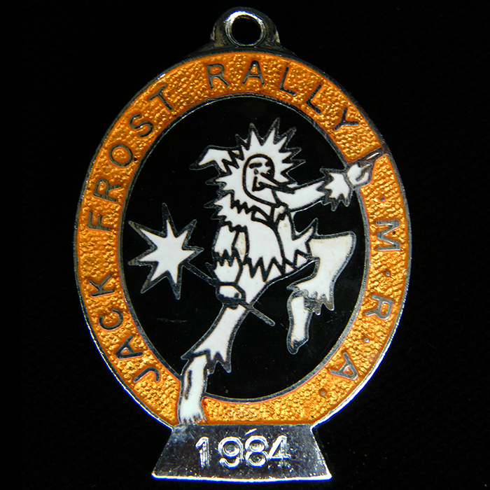 Jack Frost Rally pin badge
