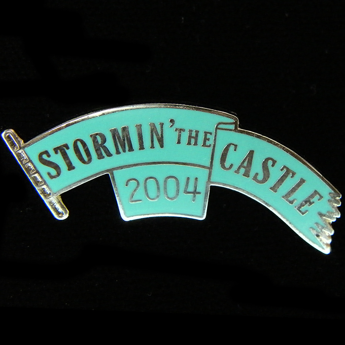 Stormin' the Castle Rally pin badge