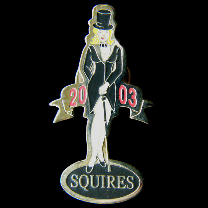 Squires Rally pin badge