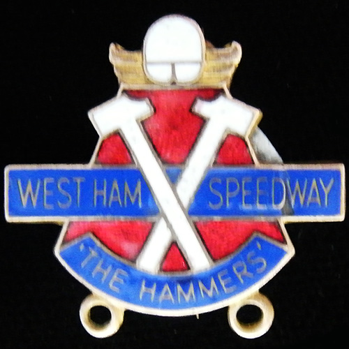 West Ham Speedway pin badge