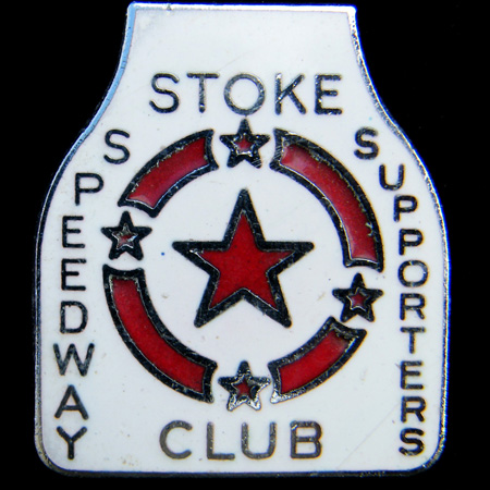 Stoke Speedway pin badge