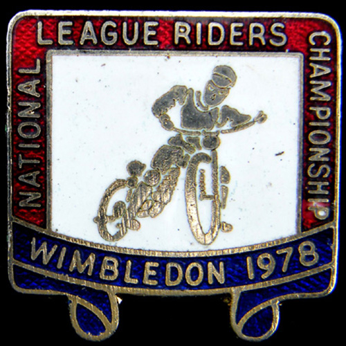 Wimbledon Speedway  Lapel Badge 