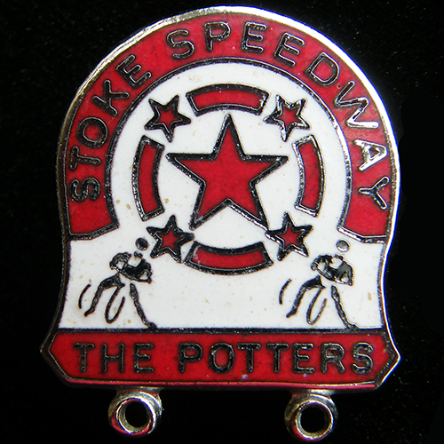 Stoke Speedway pin badge