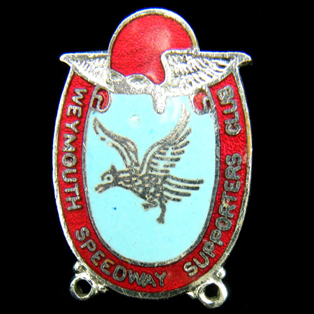 Weymouth Speedway Supporters Club pin badge