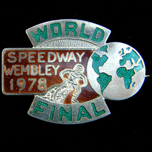 World Final Speedway pin badge
