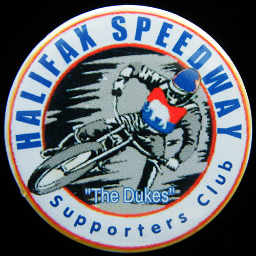 Halifax Speedway Supporters Button Badge