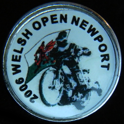 Newport Speedway lapel badge