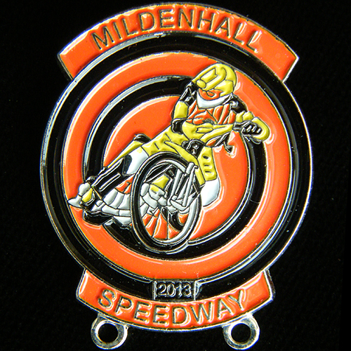 Mildenhall Sppeedway pin badge
