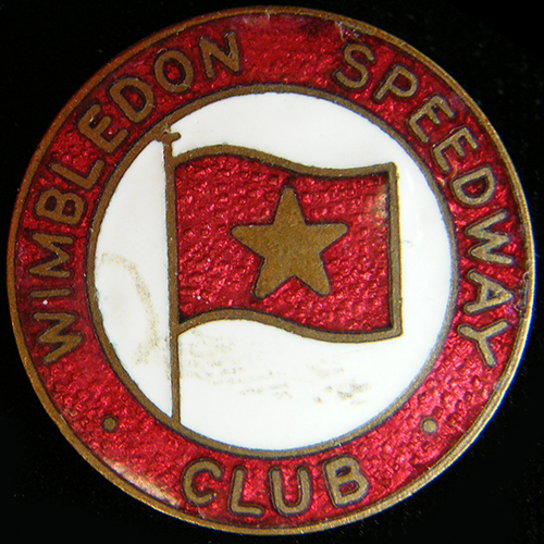 Wimbledon Speedway pin badge