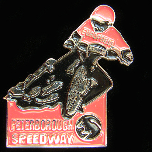 Peterborough Speedway pin badge