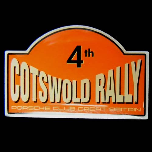 Cotswold Rally pin badge