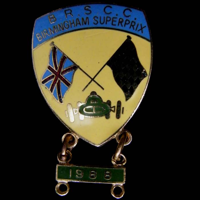 British Racing and Sports Car Club pin badge 