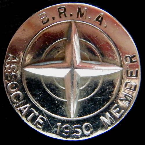 British Racing Motors Association Button hole badge