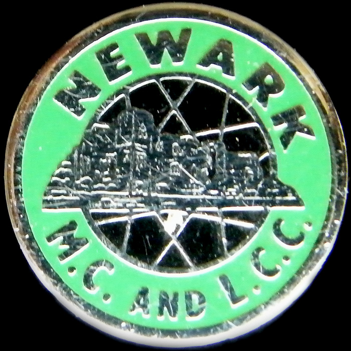 Newark Motor Cycle and Light Car Club pin badge