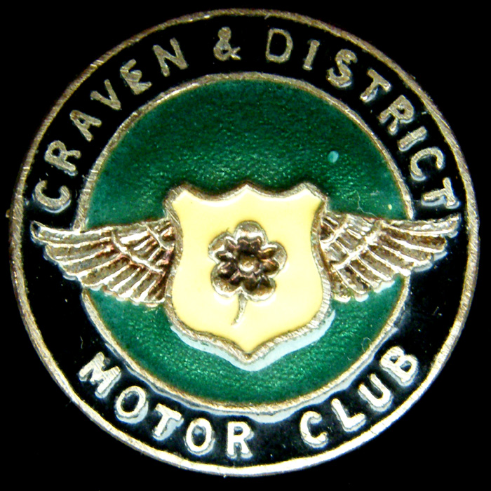 Craven & District Motor Club lapel badge