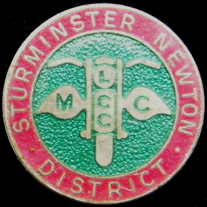 Sturminster Newton District Motor Cycle & Light Car Club badge