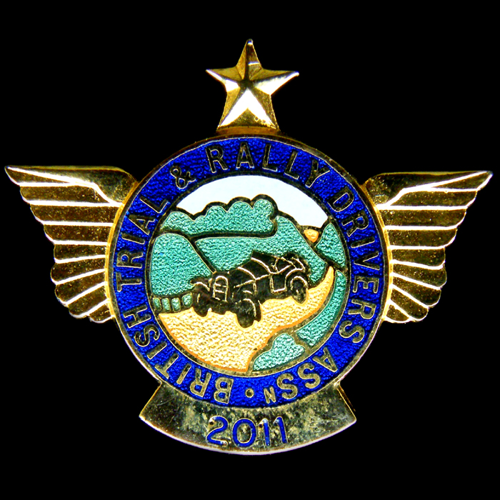 British Trial & Rally Drivers Association pin badge