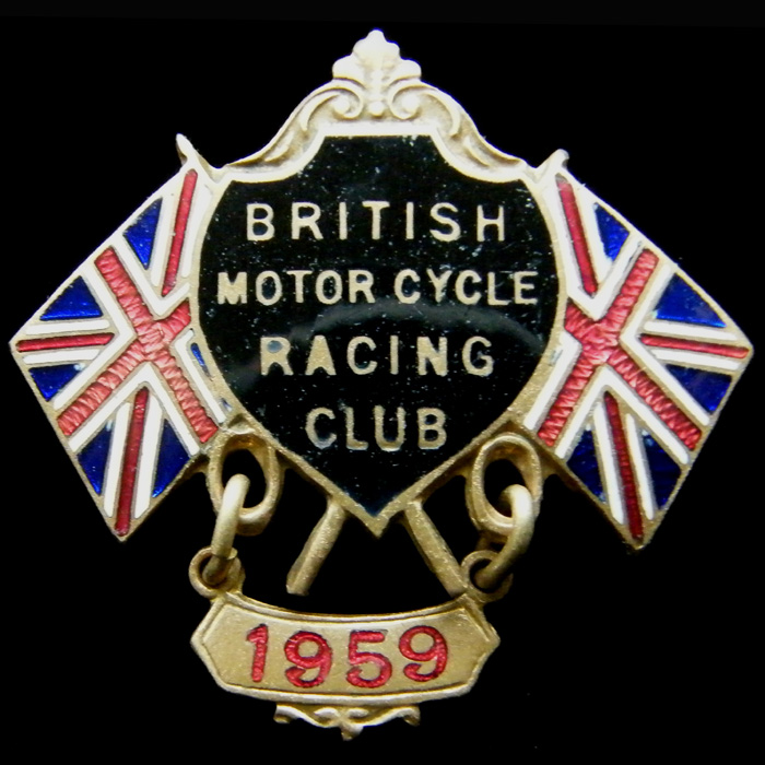 British Motor Cycle Racing Club Lapel badge 
