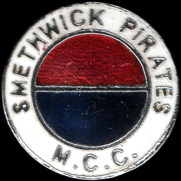Smethwick Pirates Motor Cycle Club pin badge