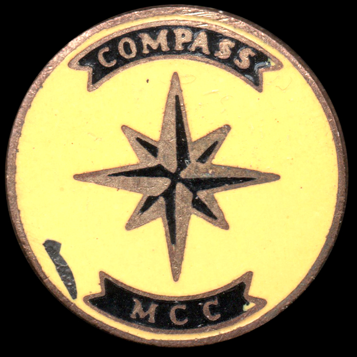 Compass Motor Cycle Club  pin badge