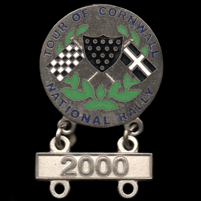 Tour of Cornwall National Rally pin badge