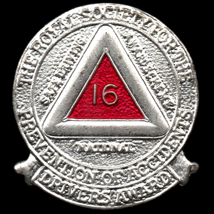 Royal Society for the Prevention of Accidents lapel badge