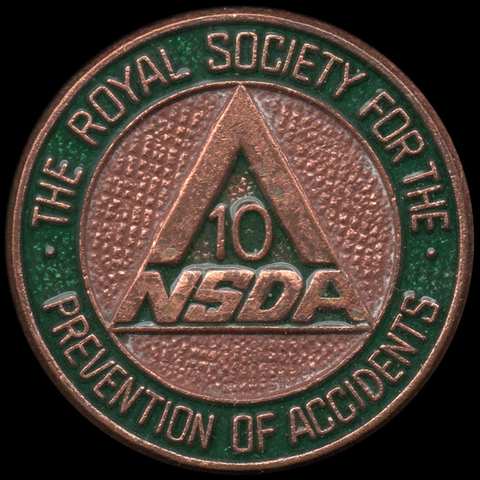 Royal Society for the Prevention of Accidents lapel badge