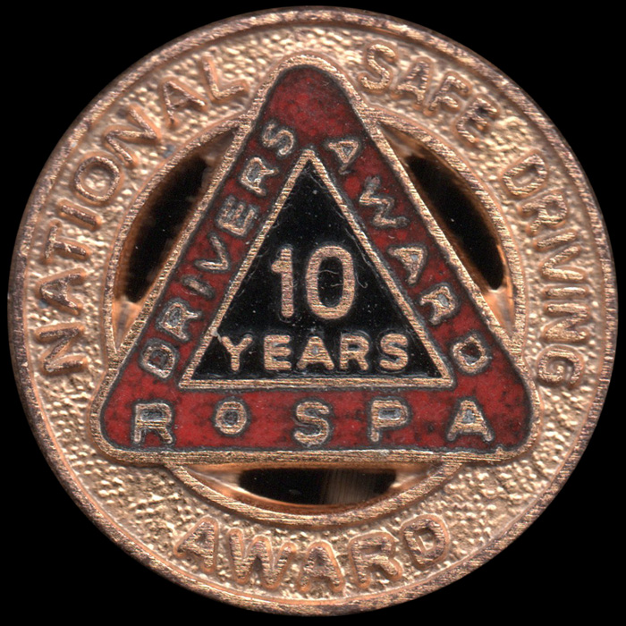 Royal Society for the Prevention of Accidents lapel badge