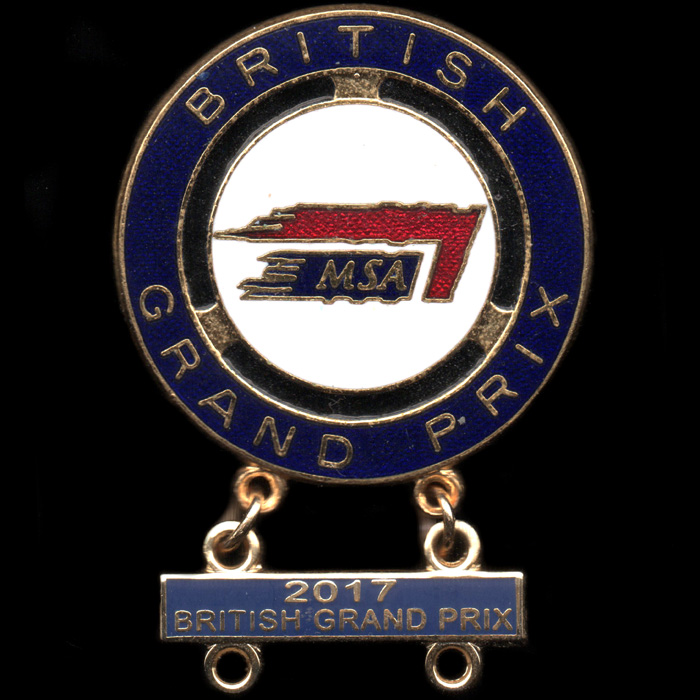 British Grand Prix (Car) lapel badge
