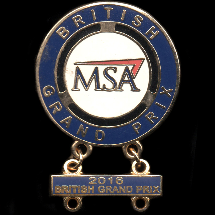 British Grand Prix (Car) lapel badge