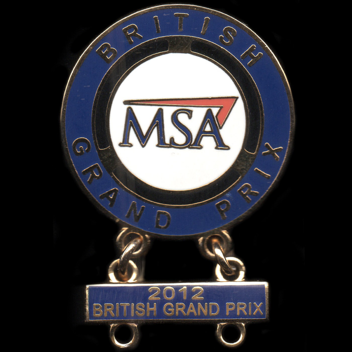 British Grand Prix (Car) lapel badge