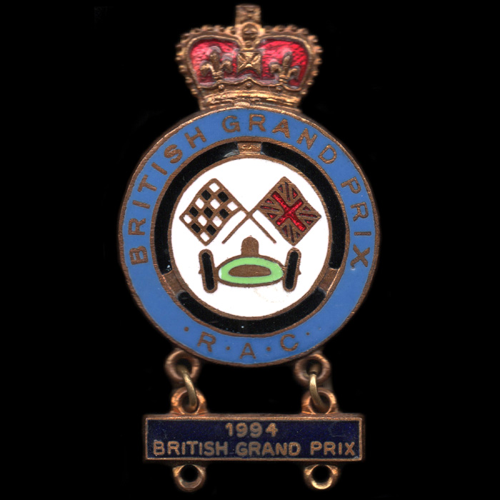 British Grand Prix (Car) lapel badge