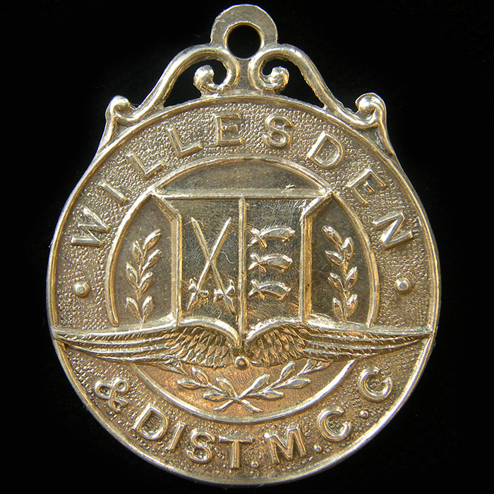Willesden & District Motor Cycle Club Medallion