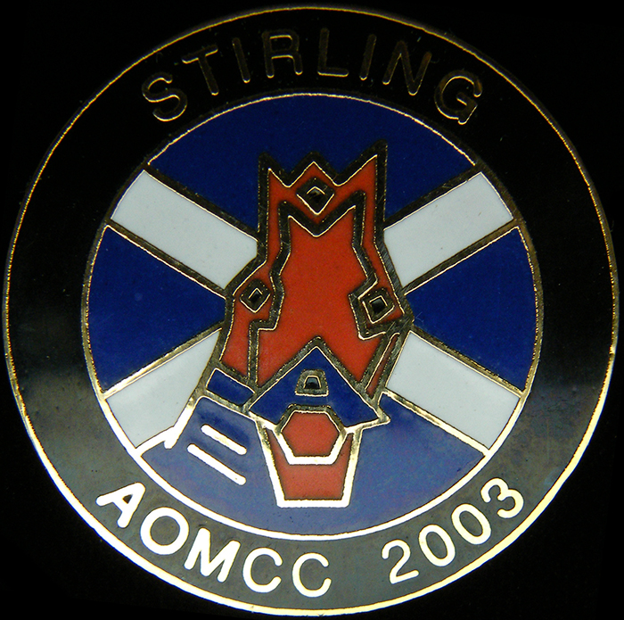 Ariel Owners Motorcycle Club pin badge