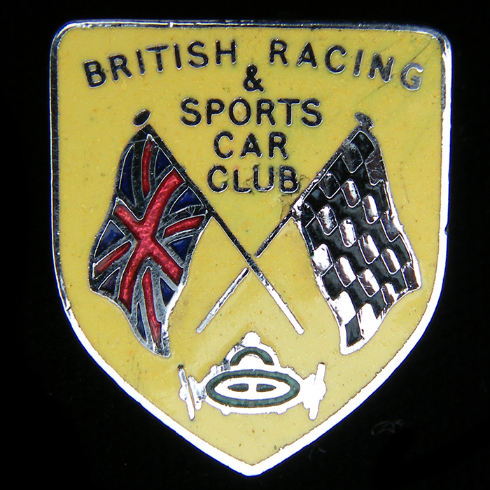 British Racing & Sports Car Club button hole badge