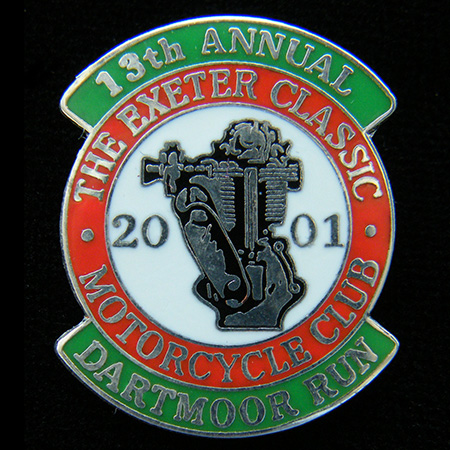 Dartmoor Run pin badge