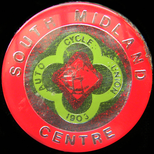 South Midland Centre  Auto Cycle Union badge