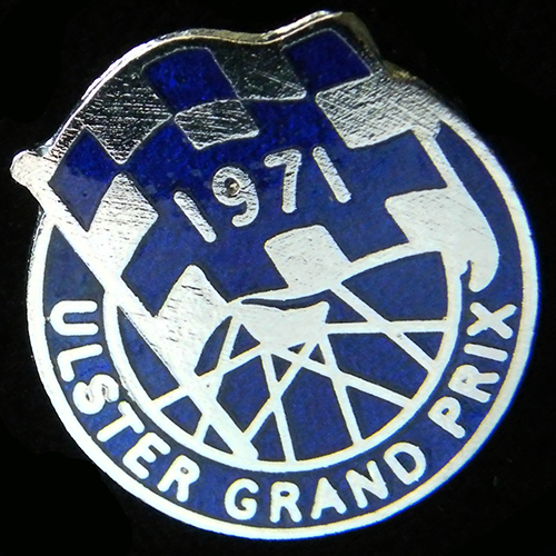Ulster Grand Prix 1971 Lapel Badge