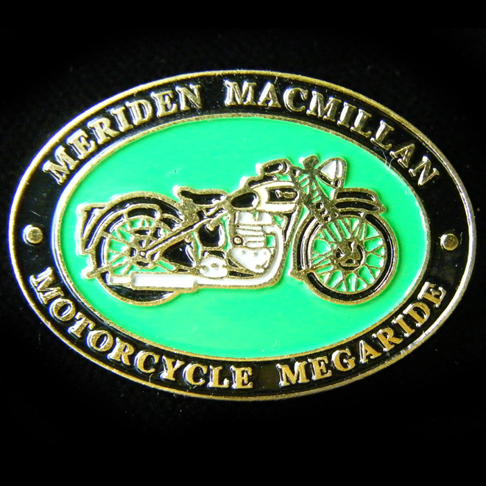 Meriden Motorcycle Megaride pin badge
