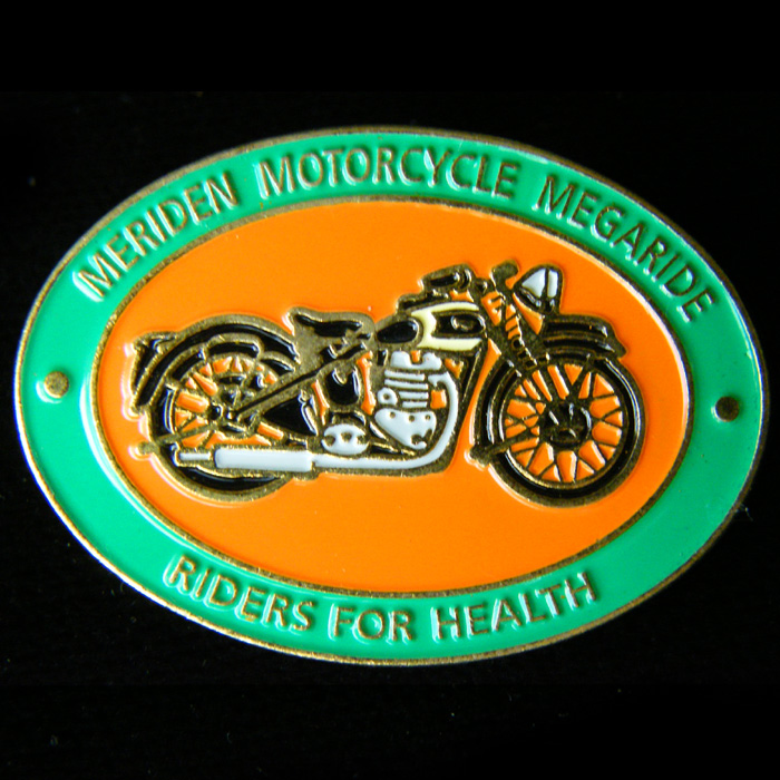 Meriden Motorcycle Megaride pin badge
