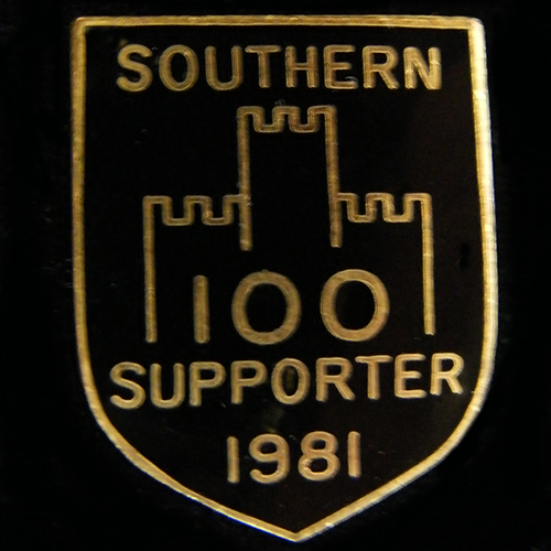 Southern 100 Supporters pin badge