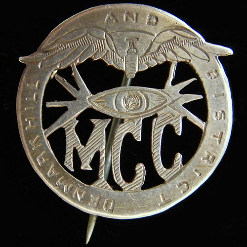 Denmark Hill and District M.C.C. Lapel badge