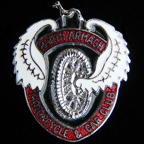North Armagh Motorcycle & Car Club Lapel Badge