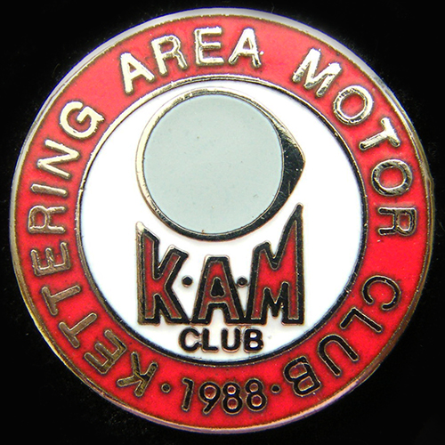 Kettering Area Motor Club 1988 Lapel Badge