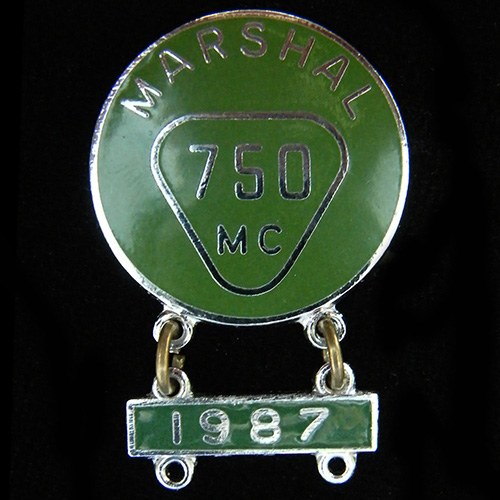 750 Motor Club lapel badge