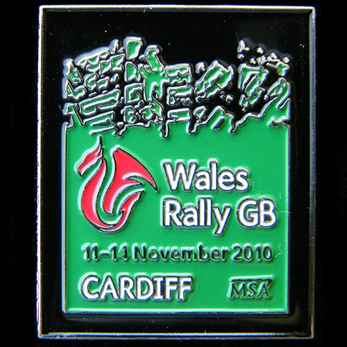 Wales GB RAC Rally Pin Badge