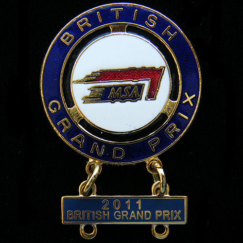 British Grand Prix (Car) lapel badge
