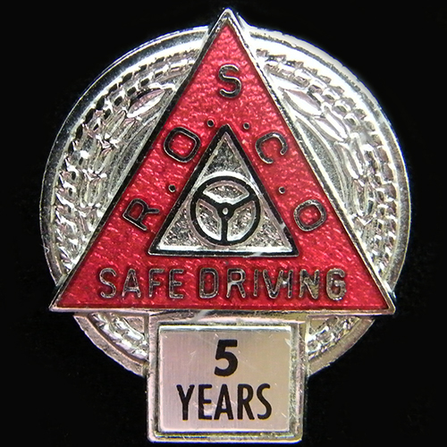 Road Operators Safety Council lapel badge