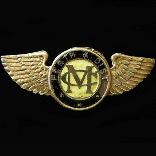Perth & District Motor Club lapel badge
